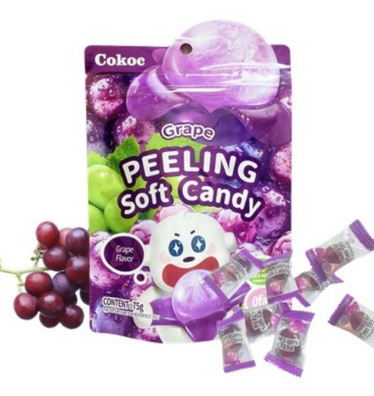 Bonbon à éplucher Raisin - Sachet 75gr